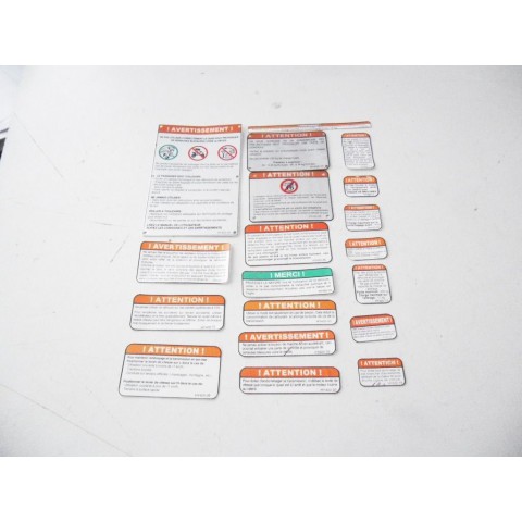   ETIQUETTES SECURITE HY420 4X4