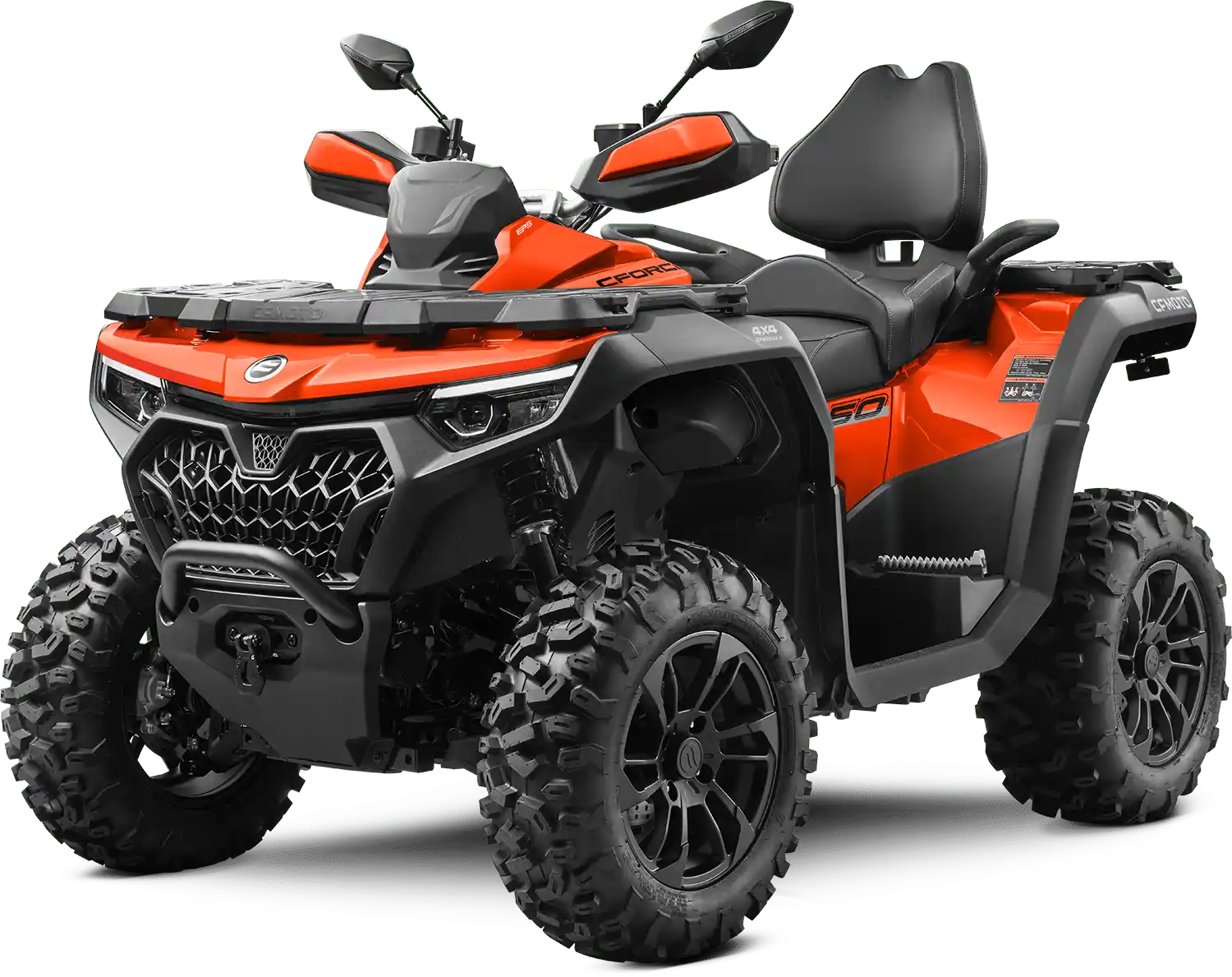 Quad CFMOTO CFORCE 850 coloris Lava bordeaux - vue 3/4 avant