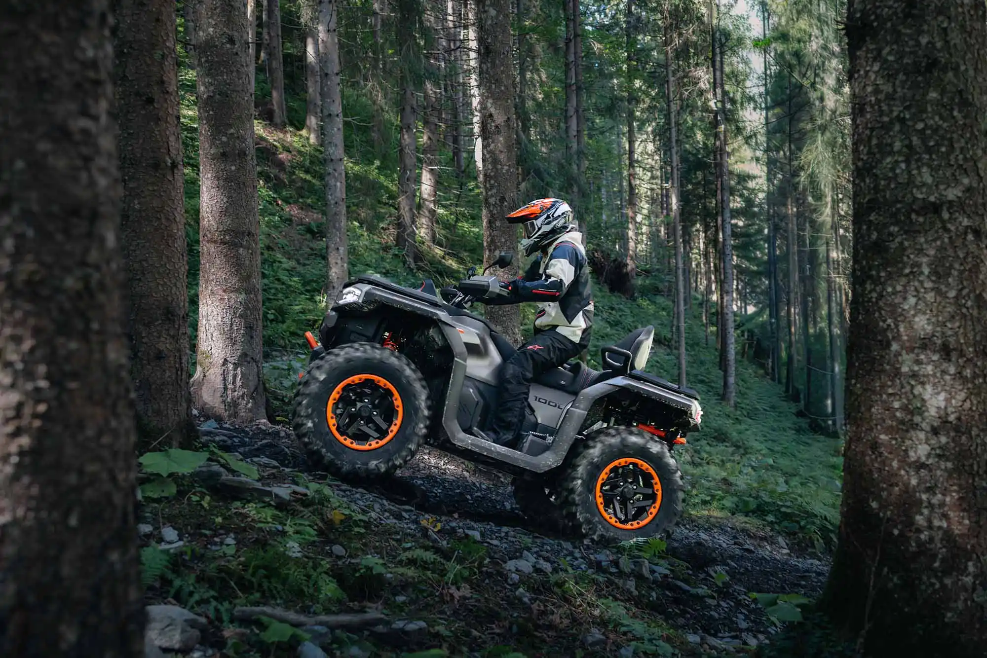 Suspension indépendante à bras en A du quad GOES Terrox 1000 R ABS - débattement 230 mm AV et 236 mm AR