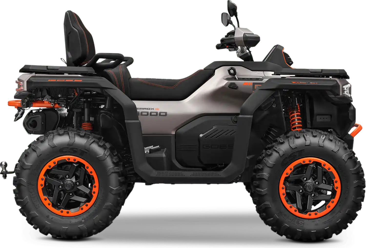 Quad GOES Terrox 1000 R ABS coloris Gris Granit avec touches orange - vue latérale droite