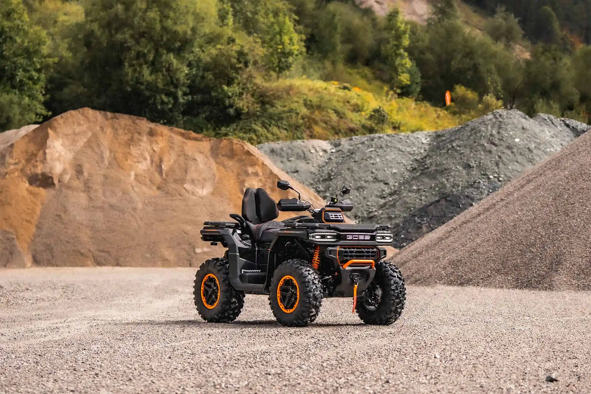 GOES Terrox 1000 R ABS - vue 3/4 du quad utilitaire premium avec ABS et jantes Beadlock 28 pouces
