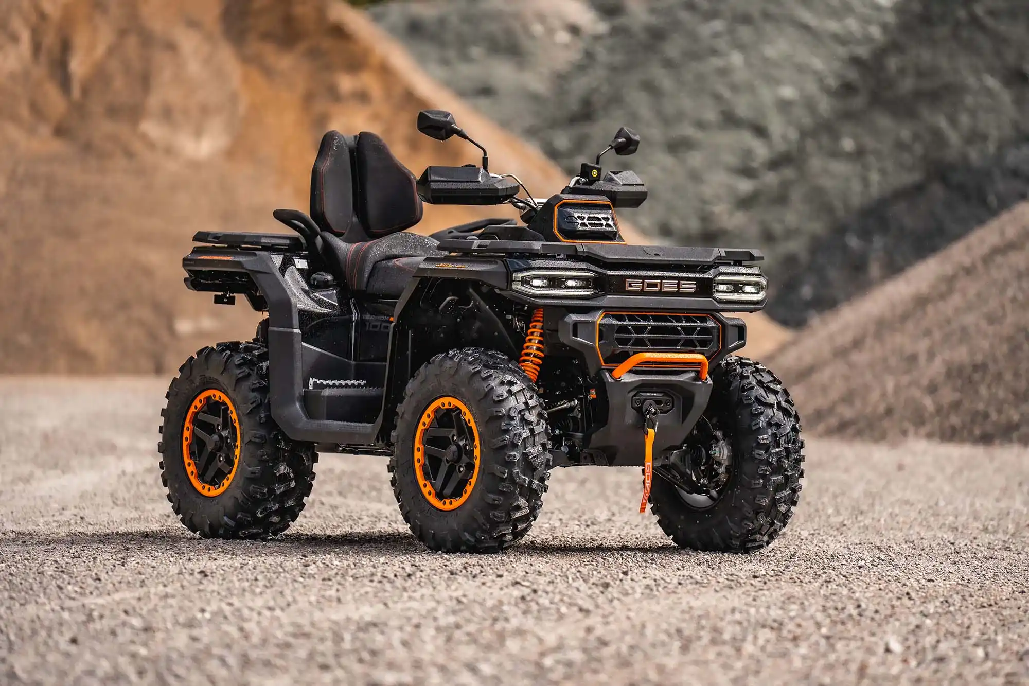 Quad GOES Terrox 1000 R ABS en conditions extrêmes - allure premium pour usage agricole forestier loisirs
