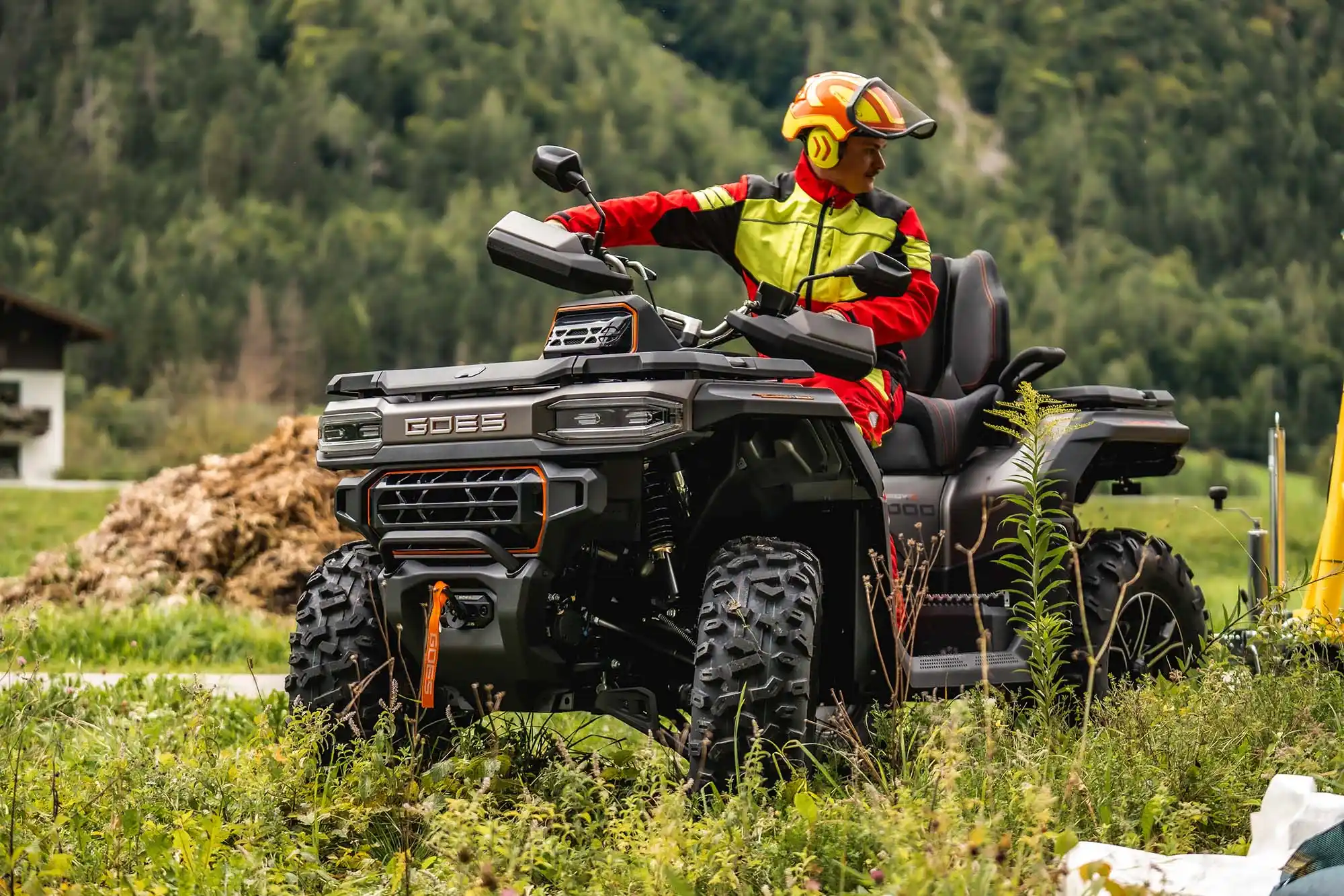 GOES Terrox 1000 S - vue 3/4 du quad utilitaire premium bicylindre V2 85 CV