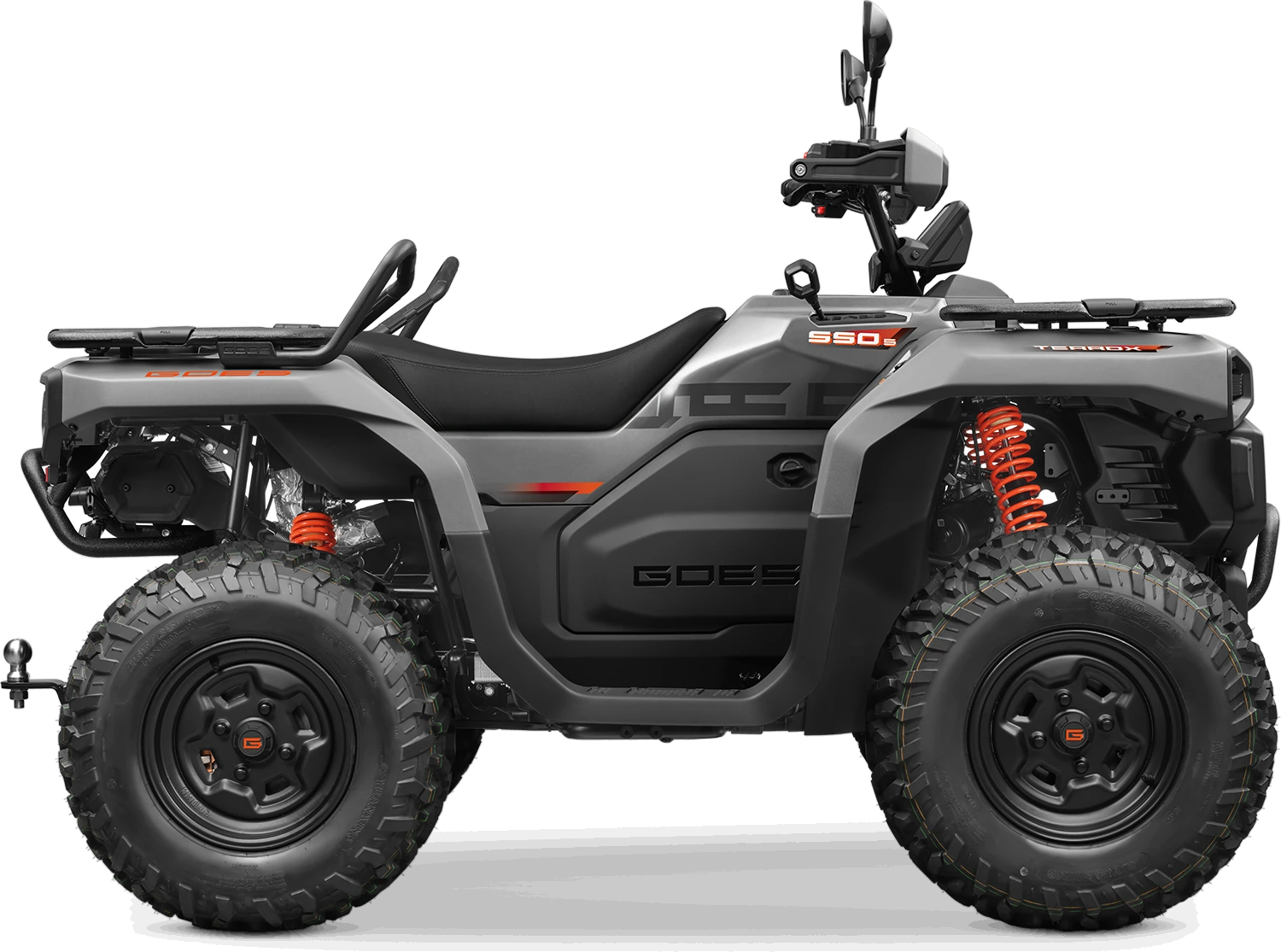 Quad GOES Terrox 550 coloris Gris Acier - vue latérale droite quad utilitaire 499 cc