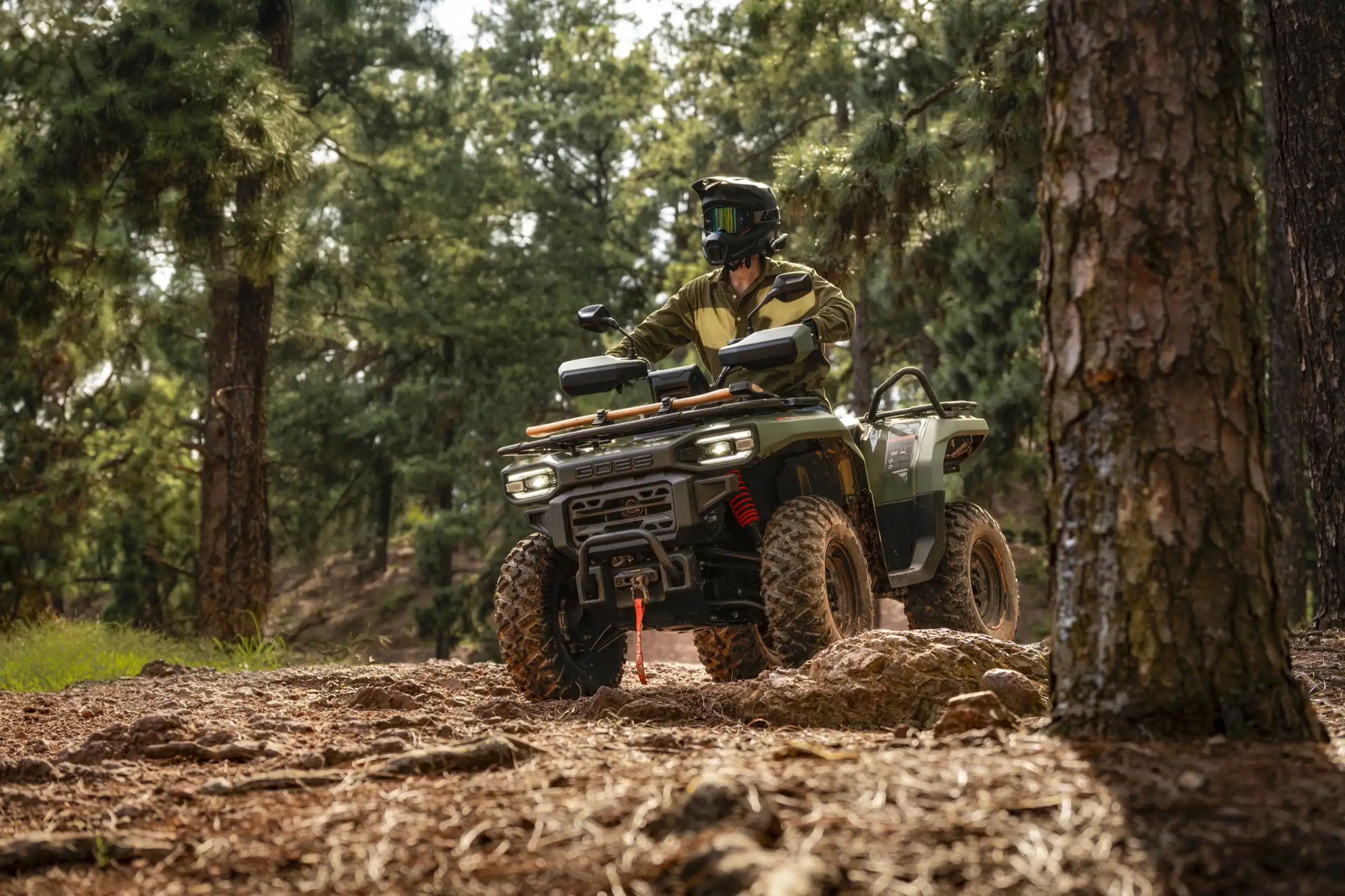 Quad GOES Terrox 550 vue 3/4 arrière - allure efficace pour usage agricole et chasse