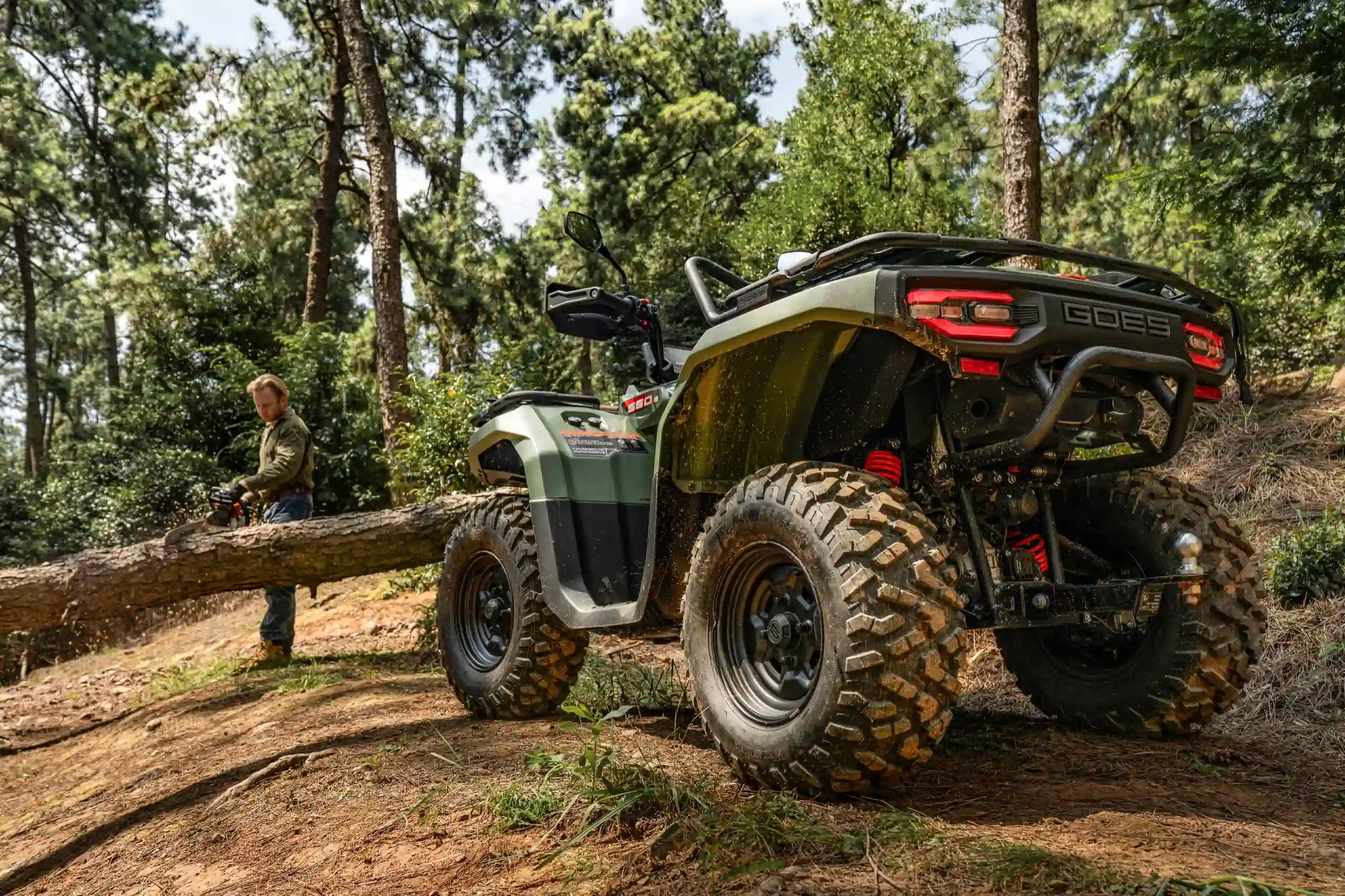 GOES Terrox 550 - vue 3/4 avant droit pour quad agricole homologué